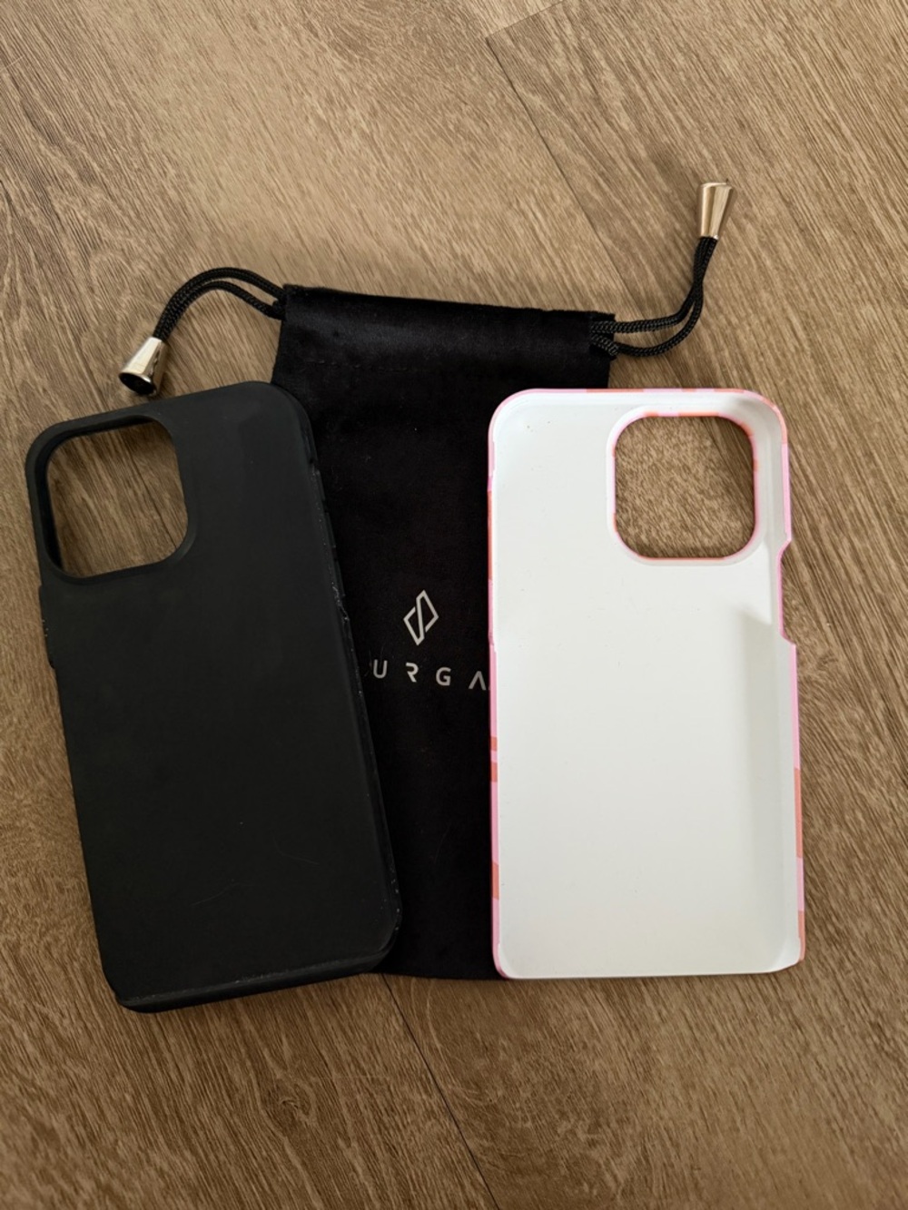 Burga Pink & Red Abstract Pattern iPhone 14 Pro Max Case - Picture 3 of 3